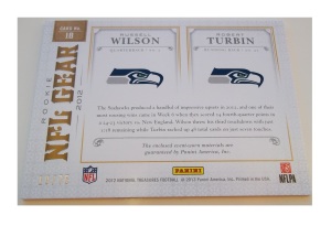 russell-wilson-football-cards-rookie-patch-2012-national-treasures-robert-turbin-back